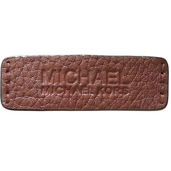 Michael Kors Vintage Large Pebbled Leather Brown Clutch - Picture 6 of 12